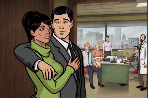 This episode was funny in the beginning, and then it was just really stressful and gave everybody high blood pressure — probably one of those episodes you’ll have to rewatch to appreciate. Archer Show, Archer Tv Show, Archer Fx, Sterling Archer, Interracial Couples Bwwm, Broom Closet, Interracial Couples, In The Beginning, Couple Halloween