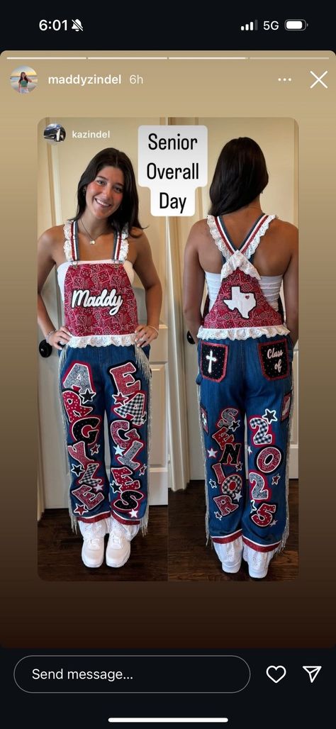 Hoco Overalls Senior, High School Overall Ideas, School Overalls Spirit, Senior Hoco Overalls, Senior Overalls 2025, Hoco Overalls Ideas, Homecoming Overalls Senior, Homecoming Overalls Ideas, Overall Homecoming Ideas