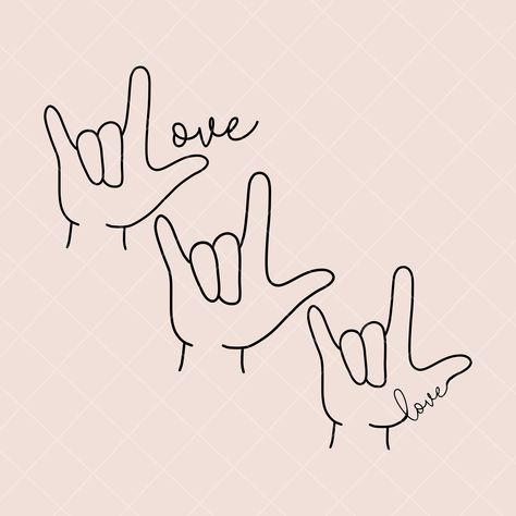 Love Sign Language, I Love You Tattoos Sign Language, Asl Drawing, I Love You Sign Language Tattoo With Flowers, I Love You Asl Tattoo Fine Line, I Love You Sign Language, I Love You Symbol Tattoo Sign Language, I Love You Hand Sign, Ily Sign Language Tattoo