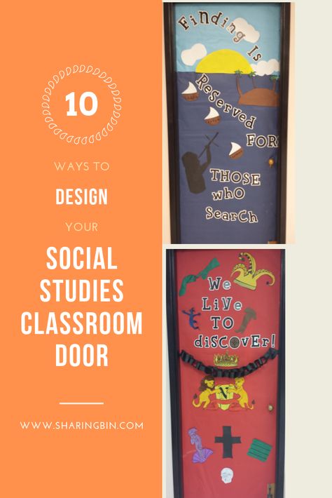 History Classroom Door Ideas, Classroom Door Ideas, World History Classroom, Class Door, Teacher Doors, Elementary Classroom Decor, Social Studies Elementary, Social Studies Classroom, History Classroom