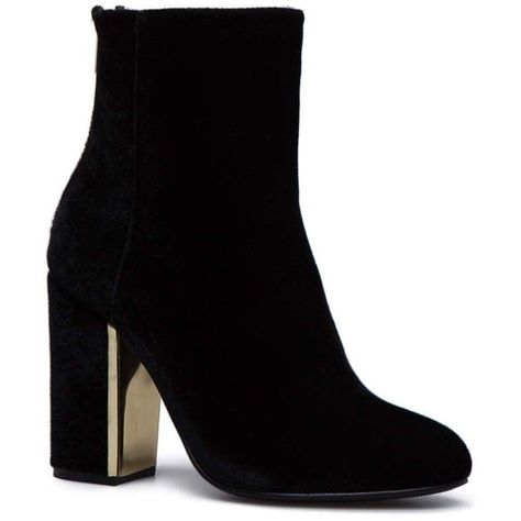 ShoeDazzle Booties Nakita Bootie Womens Black ❤ liked on Polyvore featuring shoes, boots, ankle booties, black, footwear, booties, black ankle boots, ankle boots, short black boots and velvet boots Colorful Boots, Kohls Boots, Black Velvet Boots, Black Footwear, Velvet Ankle Boots, Short Black Boots, Cute Shoes Heels, Velvet Boots, Velvet Heels