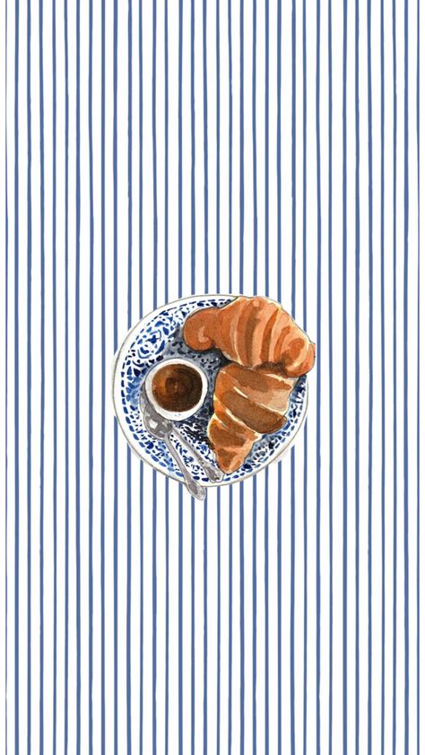 striped background, croissant wallpaper Brunch Wallpaper, Croissant Wallpaper, Breakfast Wallpaper, Coffee Wallpaper, Cute Fall Wallpaper, Striped Background, Fall Wallpaper