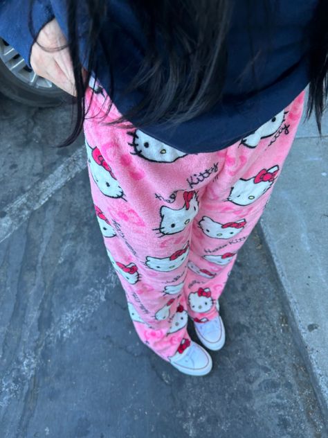 Sanrio Pajamas, Cute Pajama Pants, Hello Kitty Pajama Pants, Pajama Pants Women, Hello Kitty Pajamas, Sanrio Clothes, Anime Y2k, Women Flannel, Christmas Pajama Pants