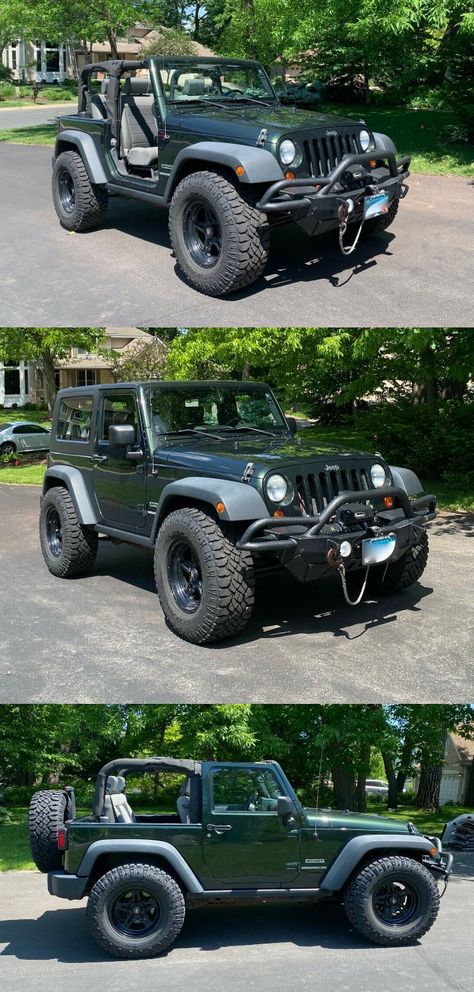 Convertible Jeep Wrangler, Jeep Wrangler 2 Door Soft Top, Jeep Old, Old Jeep Wrangler, Jeep Wrangler 2010, Jeep Wrangler Soft Top, Jeep Wrangler Hard Top, Green Jeep Wrangler, Jeep Wrangler Interior