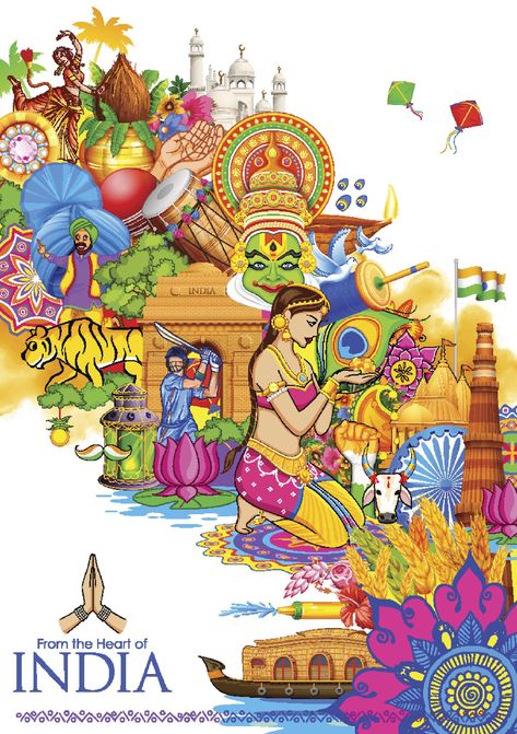 A New Blogger: INDIAN Inventions Incredible India Posters, Diversity Poster, Indian Culture And Tradition, India Poster, Creative School Project Ideas, Drawing Competition, Kerala Mural Painting, Globe Art, Festivals Of India