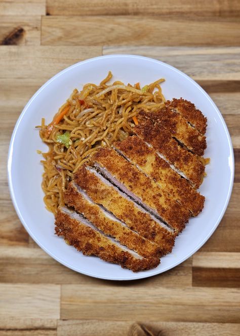 Crispy Pork Katsu - Homemade on a Weeknight Katsu Pork, Pork Katsu, Thick Cut Pork Chops, Breaded Pork Chops, Pork Recipes For Dinner, Juicy Pork Chops, Panko Crumbs, Pork Dinner, Crispy Pork