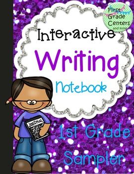 Writing Interactive Notebook for First Grade Sample Teaching Opinion Writing, 1st Grade Writing Prompts, First Grade Centers, Interactive Writing Notebook, Interactive Writing, Writing Projects, Writing Curriculum, 1st Grade Writing, First Grade Writing