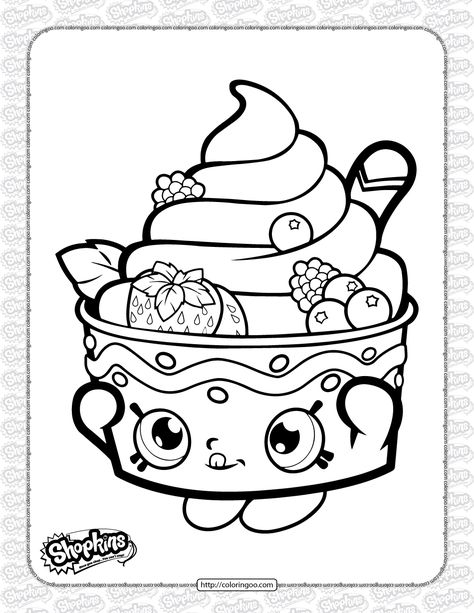 Printable Shopkins Yo-Chi Coloring Page Shopkins Coloring Pages Free Printable, Shopkin Coloring Pages, Turtle Coloring, Shopkins Colouring Pages, Cupcake Coloring Pages, Ice Cream Coloring Pages, Turtle Coloring Pages, Food Coloring Pages, Animal Coloring