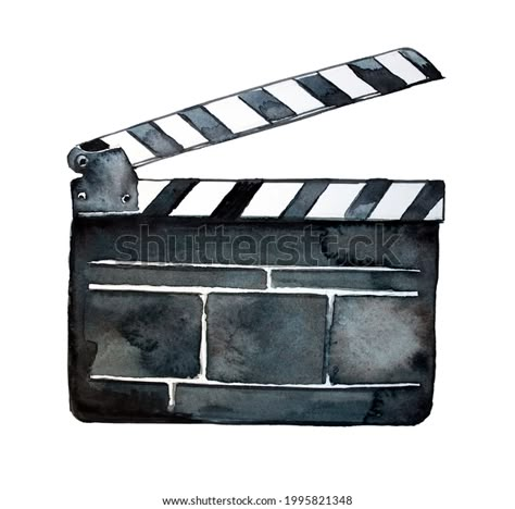 Beautiful Watercolor Hand Painted Filmmaker Clapper Stock Illustration 1995821348 Beautiful Watercolor, Image Illustration, Filmmaking, Stock Illustration, Royalty Free Stock Photos, Hobbies, Watercolor Paintings, Stock Images, Stock Photos