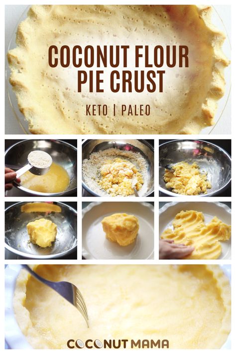 Keto Pastry, Coconut Pie Crust, Coconut Flour Pie Crust, Dolce Poche Calorie, Body Board, Coconut Flour Recipes, Eating Better, Coconut Pie, Gaps Diet