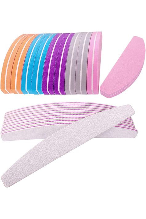 Nail File and Buffer (20 Pcs), Buffer Block Nail Files Double Sided 100/180 Grit for Acrylic and Natural Nails, fingernail Emery Board Buffing Blocks Manicure Set Nail Care kit Tool Halfmoon Arc Nail Care Kit, Nail Buffer Block, Nail Buffers, Glass Nails, Nail Files, Nail Buffer, Care Kit, Manicure Set, Womens Wigs