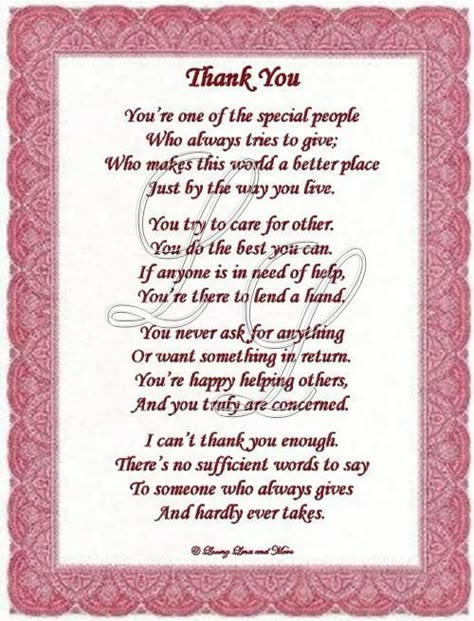 poetry gratitude | Thank You poem is for that exceptional person who has done something ... Grandmother Poem, Sister In Law Quotes, Son Poems, Thank You Poems, Brother Birthday Quotes, Cousin Quotes, Mothers Day Poems, Law Quotes, Mother Poems