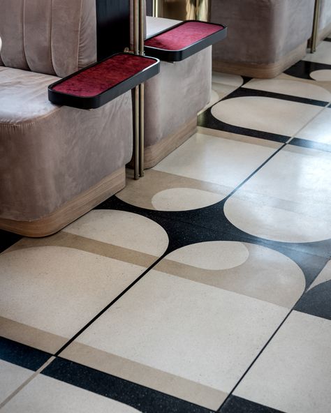 ROM DESIGN — Brand Consulting and Design Marble Inlay Floor, Floor Pattern Design, Marble Floor Pattern, Marble Pattern Design, Inlay Flooring, Floor Moulding, Restaurant Bar Design, Branding Content, Branding Company