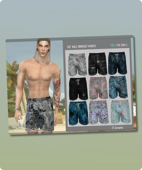 Sims 4 Male Shoe CC: Male Swimwear Hybran By Dansimsfantasy Sims 4 Cc Bathing Suit Male, Sims 4 Male Swimwear, Sims 4 Cc Bathing Suit, Sims 4 Shoes Cc, Male Swimwear, Los Sims 4 Mods, Beach Outfit Men, Mod Jacket, Sims 4 Cc Download