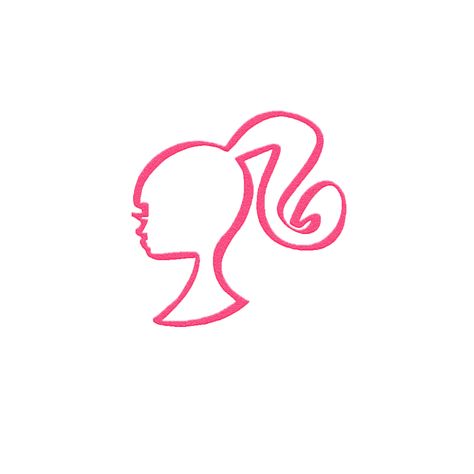 Barbie Outline Drawing, Barbie B Tattoo, Small Barbie Tattoo, Barbie Doll Tattoo, Barbie Inspired Tattoos, Barbie Outline, Barbie Symbol, Barbie Tattoo Ideas, Barbie Font