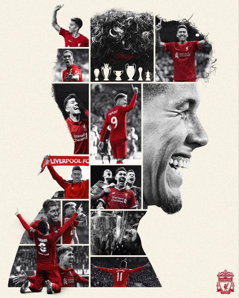 Liverpool Fc Quotes, Bobby Firmino, Funny Football Pictures, Liverpool Poster, Football Template, Liverpool Wallpapers, Uefa Super Cup, Liverpool Players, Sports Graphic Design