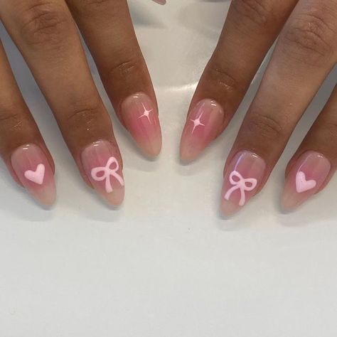 Girly Acrylic Nails, Hello Kitty Nails, Really Cute Nails, Soft Nails, Cat Nails, Kawaii Nails, Nail Art Ideas, Minimalist Nails, Heart Nails