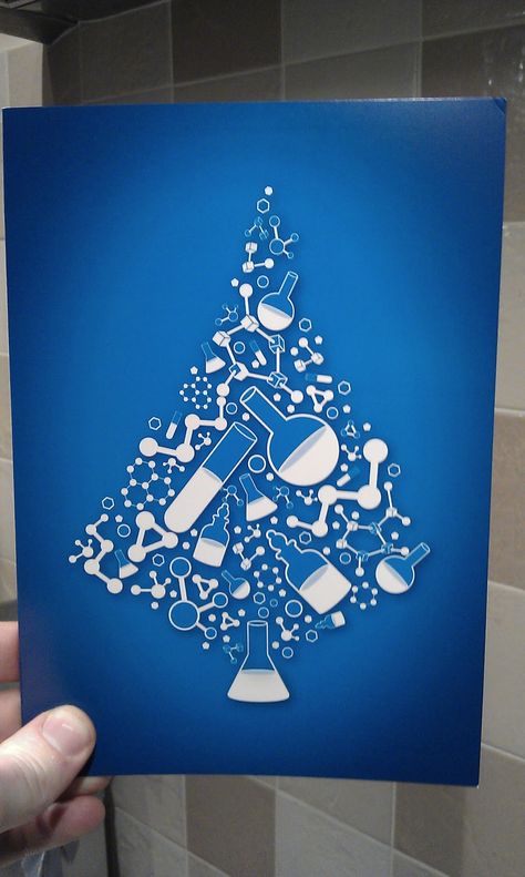 Chemistry Holiday card :) Chemistry Ornaments Diy, Birthday Card For Chemistry Teacher, Chemistry Christmas Cards, Laboratory Christmas, Chemistry Card Ideas, Chemistry Christmas Ornaments, Science Christmas, Vintage Holiday Postcards, Christmas Cards Ideas