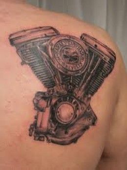 Harley Davidson Engine Tattoo Engine Tattoo Ideas, Motorcycle Engine Tattoo, Tattoo Hd, Engine Tattoo, Harley Tattoos, Motor Tattoo, Harley Davidson Engines, Twin Tattoos, Harley Davidson Tattoos