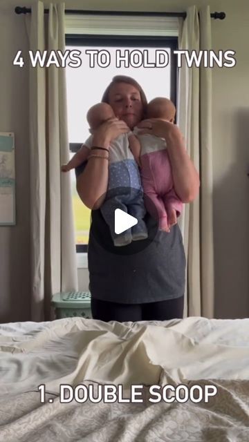 TwinsandMultiples NG on Instagram: "My hands (and heart) have never been fuller! My OT brain loves that each stage of twin parenting has a new set of challenges to figure out, first up… how the heck do I pick them up on my own?! Here’s what I’ve come up with! Follow for more twin tips & tricks!

🎥 @wins_with_twins 😍😍

 #twinsandmultiples" Twin Mom Aesthetic, Twin Picture Ideas, Mom And Twins, Twin Parenting, Twin Pictures, Raising Twins, Twin Tips, Identical Twins, Twin Mom