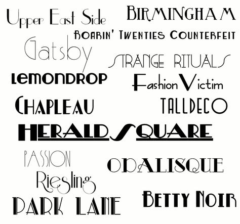 The Great Gatsby is coming - get ready with these 15 FREE Gatsby-Inspired Fonts Numbers Tattoo, Art Deco Tattoo, Art Deco Fonts, 10 Tattoo, Art Deco Font, Deco Font, Vintage Hotel, Art Deco Decor, Gatsby Style