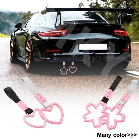 Tsurikawa Ring Car Hand Strap Loops Bumper Warning Rings Subway Hand Strap Handles Car For Car Warning And Car Tow Strap _ - AliExpress Mobile Car Handle Aesthetic, Black And Pink Car Accessories, Tsurikawa Car, Car Tsurikawa, Pink Car Gear Stick, Pink Heart Rims On Car, Kuromi Car, Vespa Motor Scooters, Tokyo Drift Cars Pink