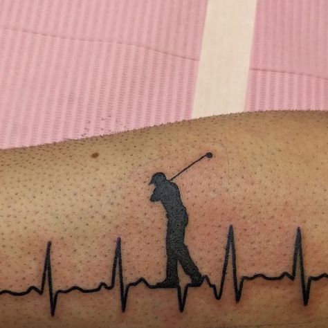 Golf Inspired Tattoos, Golf Tee Tattoo, Golf Tattoo For Women, Golf Tattoo, Grandpa Tattoo, Inspired Tattoos, Golf Tee, Tattoo Inspo, Tattoos For Women