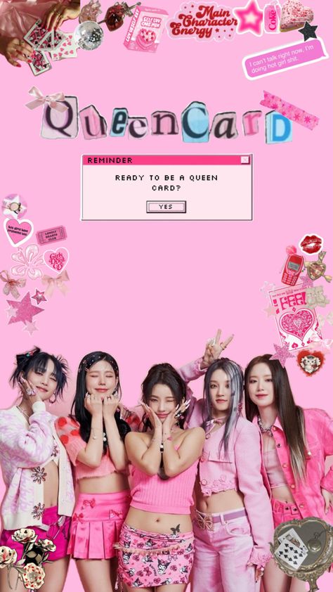 #kpop #gidle #queencard #g-idle #(G)-Idle #Ifeel #IFeel #Queencard #Allergy #Kpopsong Queen Card Wallpaper, Gidle Queencard, G I Dle Wallpaper, Card Wallpaper, Queen Card, Lonely Heart, First Snow, Kpop Wallpaper, G I Dle