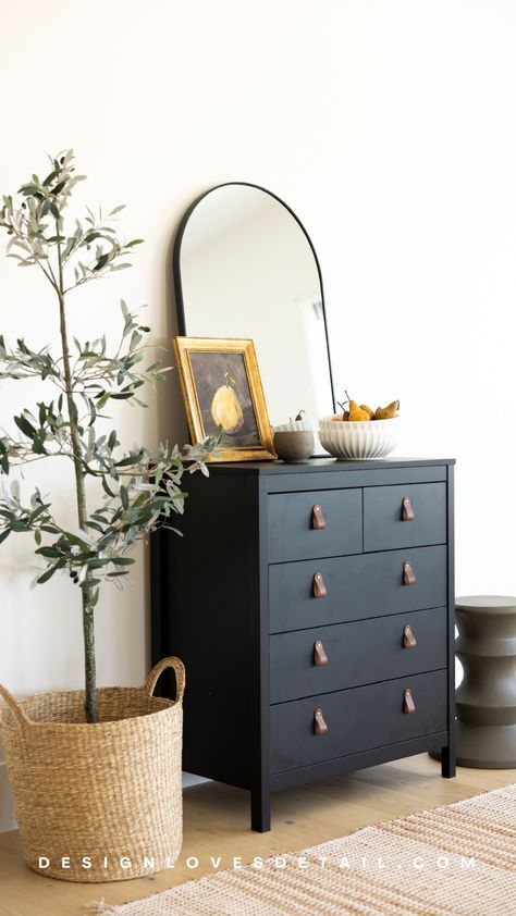 Madrid 5 Drawer Chest, Black Matte curated on LTK Chest Of Drawers In Bedroom, Drawer Aesthetic, Bedroom Nyc, Chest Decor, Chests Diy, Tall Drawers, Black Chest Of Drawers, Guest Bedroom/office, Chest Ideas