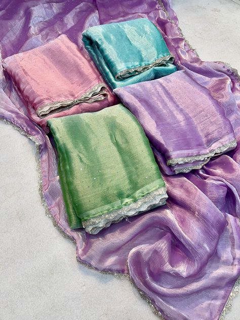 Plain Saree With Lace Border, Saree With Lace Border, Lace Border Saree, Raw Silk Saree, Border Saree, Product Video, Stylish Sarees, Lace Border, Stone Work