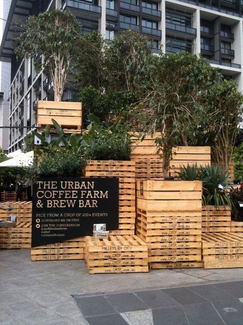 Pop Up Cafe, Brew Bar, Pop Up Bar, Pop Up Market, Coffee Farm, Event Signage, Outdoor Cafe, Pop Up Stores, Bar Ideas