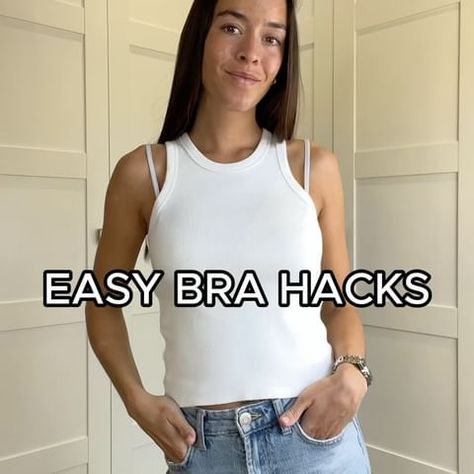 ✨ EASY BRA HACK ✨ #bra #hack #easy #fashionhack #fashion #fashionstyle #fashionblogger #fashionista #style #styleblogger #styleinspiration… | Instagram Sweater Hacks, Hide Bra Straps, Clothes Hacks, Bra Hacks, Hacks Clothes, Top Bra, Fashionista Style, Fashion Hacks, Fashion Hacks Clothes