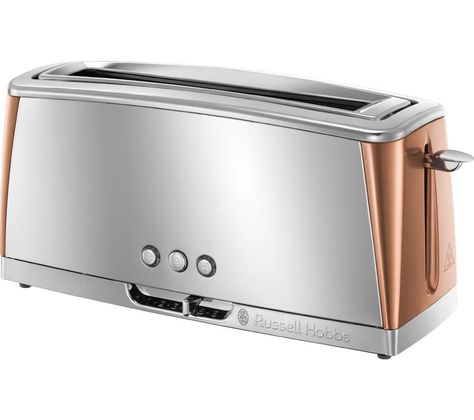 Copper Toaster, Tiger Bread, Stainless Steel Toaster, Pitta Bread, Filter Coffee Machine, Russell Hobbs, Toasters, Cord Storage, Types Of Bread