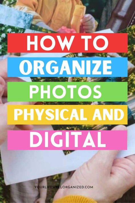 Learn how to organize photos with these helpful tips and tricks to clean up your camera roll and protect your printed photos. Organizing Pictures Photo Organization, How To Organize Pictures, How To Organize Old Photos, Picture Storage Ideas Organizing, Picture Organization Ideas, Organize Photos Prints, How To Organize Photos, Photo Preservation, Organize Photographs