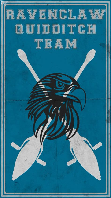 Quidditch Team Poster: Ravenclaw by TheLadyAvatar on deviantART Ravenclaw Quidditch, Classe Harry Potter, Raven Claw, Imprimibles Harry Potter, Team Poster, Ravenclaw Pride, Ravenclaw Aesthetic, Harry Potter Ravenclaw, Hogwarts Mystery