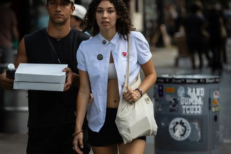 NYC Summer Street Style 2024 [PHOTOS] Summer Street Style, Nyc Summer, The Best Summer, Summer Street, Street Style Summer, New York Street, Short Shorts, View Photos, Cargo Shorts