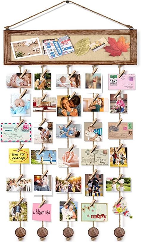 Wood Bulletin Board, Hanging Multiple Pictures, Picture Frames Collage, Hanging Photo Display, Collage Wall Decor, Frames Collage, Multi Picture Frames, Frame Wall Collage, Pictures Frames