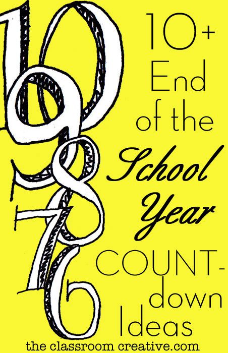 End of the school year countdown ideas!   #countdown End Of School Year Countdown Ideas, Summer Countdown Ideas, School Countdown Ideas, Count Down To Summer, Countdown Ideas, School Countdown, Teacher Morale, School's Out For Summer, End Of Year Activities