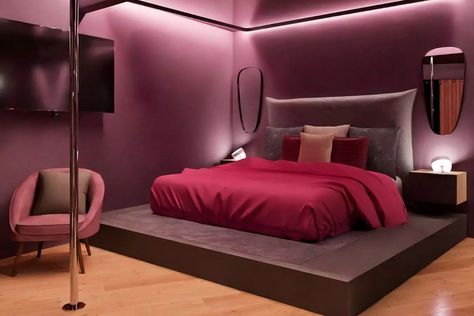 12 idées love room pour une chambre romantique Lit King Size, Sweet Home, Loft, Bedroom