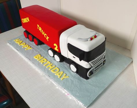 https://flic.kr/p/EBjwJf | Truck shaped birthday cake Lorry Birthday Cake, Lorry Cake, Truck Cake, Happy Birthday Rose, Cake Designs For Kids, Truck Birthday Cakes, Whiskey Cake, Disney Birthday Cakes, Truck Cakes