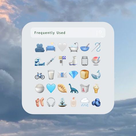 blue emoji combo aesthetics Blue Aesthetic Emoji Combo, Mamma Mia Emojis Combo, Blue Emoji Combos, Blue Emoji Combinations, Moon Emoji Combos, Aesthic Emoji Combos, Dreamy Emoji Combos, Blue Emoji, Emoji Combinations