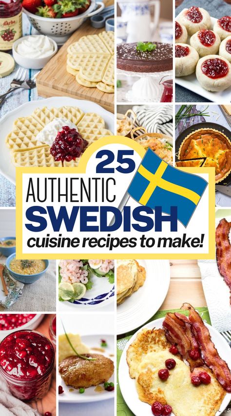 Discover the flavors of Sweden with these authentic dishes. They¡¯re hearty, delicious, and easy to make. Authentic Swedish Recipes, Sweden Food Swedish Recipes, Swedish Side Dishes, Swedish Dessert Recipes, Swedish Food Traditional, Swedish Food Recipes, Swedish Meals, Sweden Recipes, Swedish Baking