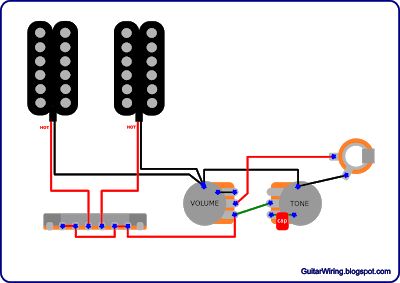 The Guitar Wiring Blog - diagrams and tips: Simple and Popular „Volume + Tone” Guitar Wiring Hack Internet, Guitar Wiring, Guitar Repair, Semi Acoustic Guitar, Guitar Diy, Guitar Tech, Electrical Circuit Diagram, Learn To Play Guitar, Box Guitar