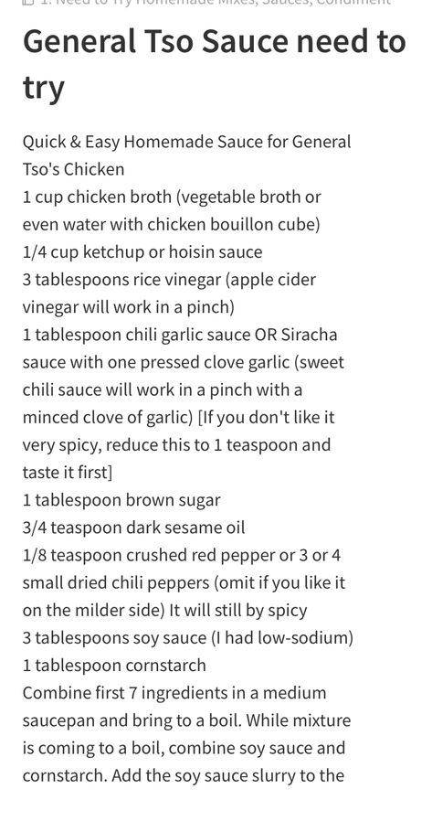 General Tso Chicken Sauce Easy, Gen Tso Sauce, General Tso Sauce Easy, General Tso's Sauce Recipe, Homemade General Tso Sauce, General Tso Chicken Sauce, General Tso Chicken Easy, General Tso Sauce Recipe, General Chicken Recipe