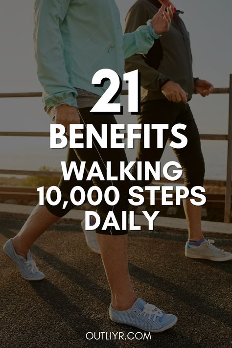 Know the reasons why many health professionals and coaches always advocate for walking 10k steps a day . from weight loss to increasing your life span, there are a plethora of benefits to walking 10,000 steps.   Learn more about the benefits of walking 10k steps by click on the pin.  #10ksteps #walkingbenefits #biohacking Daily Walking Benefits, 10k Steps A Day Benefits, Benefits Of Walking 10000 Steps, Walking 10k Steps A Day, 10 K Steps A Day, 10000 Steps A Day Before And After, 10k Steps A Day Before And After, 15000 Steps A Day, Walking 10000 Steps A Day