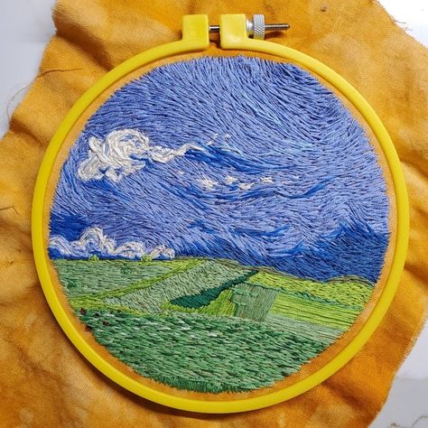 20+ Little Embroidered Masterpieces That Are Full of Patience, Love, and Irony Harry Potter Book Covers, Patience Love, Happy Birthday Boy, Amazing Embroidery, Watercolor Clouds, Modern Fan, Sky And Clouds, Faith In Humanity, Embroidery And Stitching