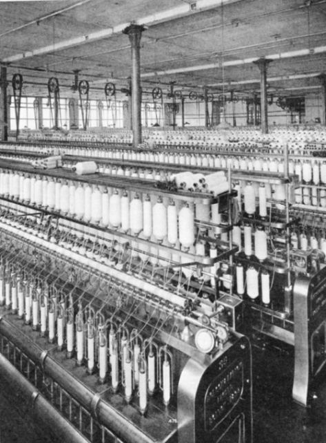 Roving Frames in a cotton mill Engineering Website, Stockport Market, Table Loom, Textile Mill, Ring Frame, Preston Lancashire, Cotton Mill, Victorian Life, New Bedford