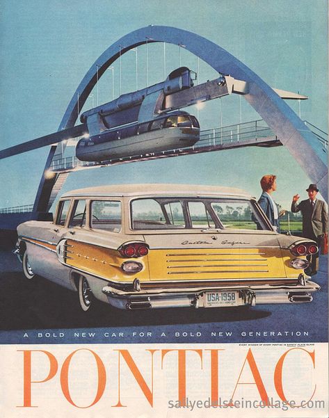 Pontiac 1958 Pontiac, Automobile Advertising, Pontiac Cars, Ford Classic Cars, Magazine Ad, Car Advertising, Rat Rods, Us Cars, Old Ads