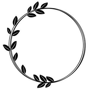 Svg Home Decor, Idee Cricut, Page Borders Design, Wreath Drawing, Image Svg, Circle Frame, Hand Embroidery Patterns Flowers, Circle Frames, Silhouette Cameo Projects