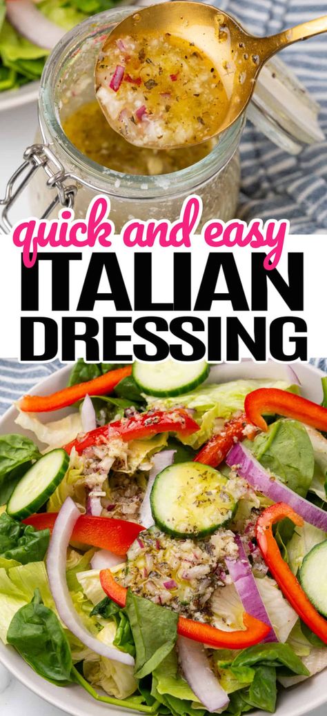 Best Italian Salad Dressing, Easy Italian Dressing Recipe, Incredible Salads, Easy Italian Dressing, Italian Salad Dressing Recipe, Easy Homemade Italian Dressing, Italian Salad Dressing Homemade, Diy Salad Dressing, Italian Dressing Recipe